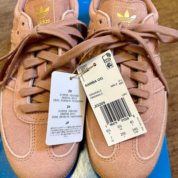Adidas Sambas Pink New with Tags w Box sz 9 women / sz 7 men - Picture 4 of 10